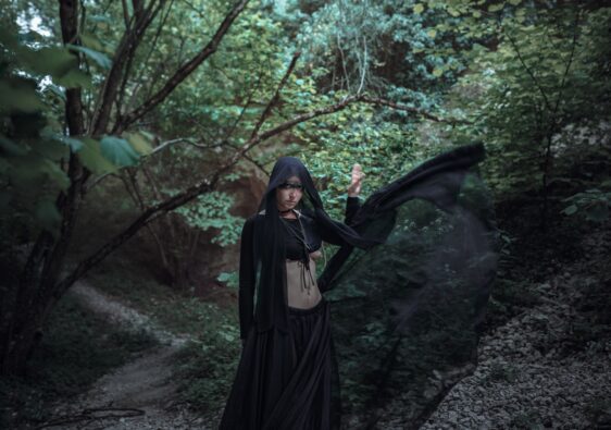 Mysterious woman witch