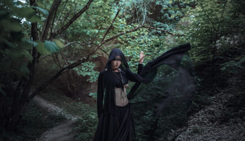 Mysterious woman witch