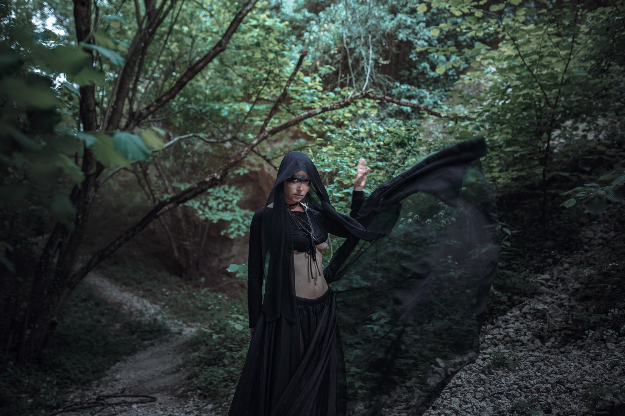Mysterious woman witch