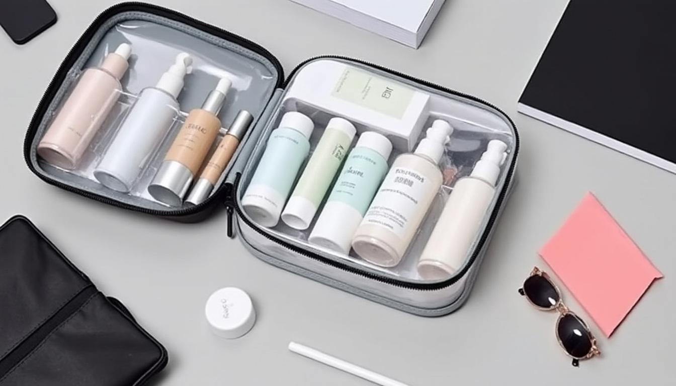 découvrez la pochette avion transparente, idéale pour transporter vos liquides en toute sécurité lors de vos voyages. pratique et conforme aux normes de l'aviation, elle facilite le passage en contrôle de sécurité tout en gardant vos essentiels organisés. un indispensable pour tout voyageur !