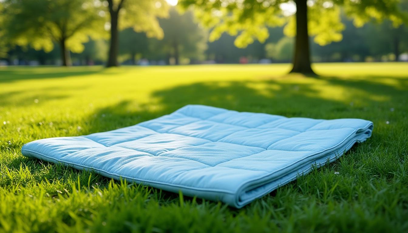 découvrez notre tapis de sol compact, idéal pour vos pique-niques et vos journées à la plage. léger et facilement transportable, il offre confort et praticité pour profiter pleinement de vos sorties en plein air.