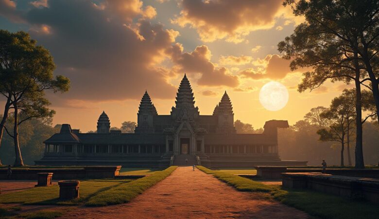 découvrez angkor, l’ancienne capitale de l’empire khmer, célèbre pour ses temples majestueux comme angkor wat. un site incontournable à visiter pour plonger dans l’histoire et la splendeur de cette civilisation millénaire.