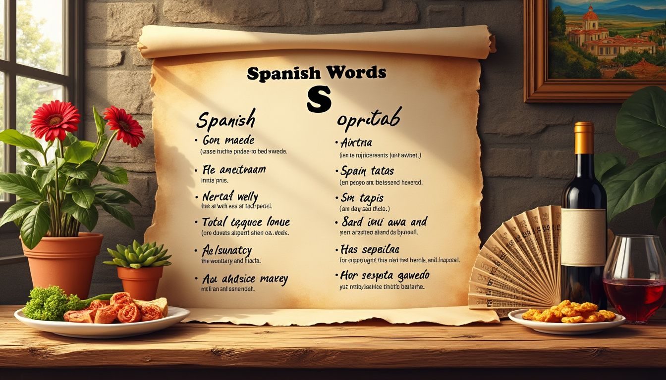 explorez notre liste complète de mots espagnols commençant par la lettre s et découvrez comment les utiliser dans vos conversations et écrits. idéal pour enrichir votre vocabulaire espagnol !
