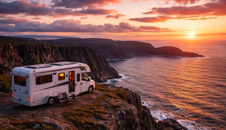 découvrez le cap nord en camping-car et laissez-vous émerveiller par des paysages à couper le souffle, entre nature sauvage, fjords majestueux et aurores boréales impressionnantes.