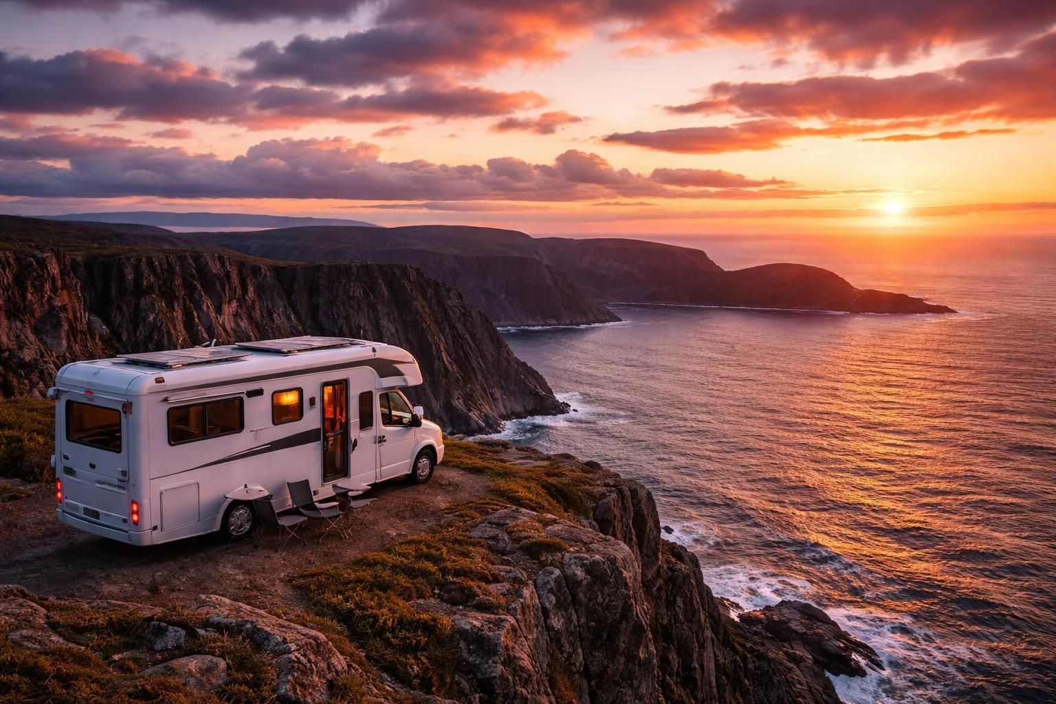 découvrez le cap nord en camping-car et laissez-vous émerveiller par des paysages à couper le souffle, entre nature sauvage, fjords majestueux et aurores boréales impressionnantes.