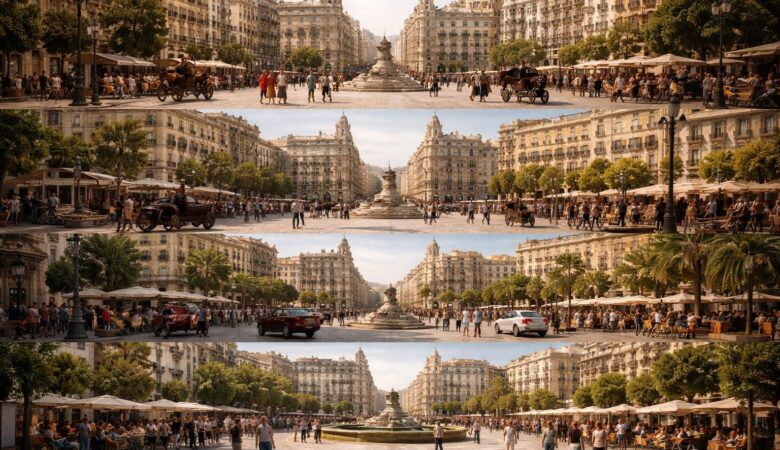 découvrez l'évolution historique de la plaza de las tendillas, de ses origines à nos jours, à travers ses transformations architecturales et culturelles.