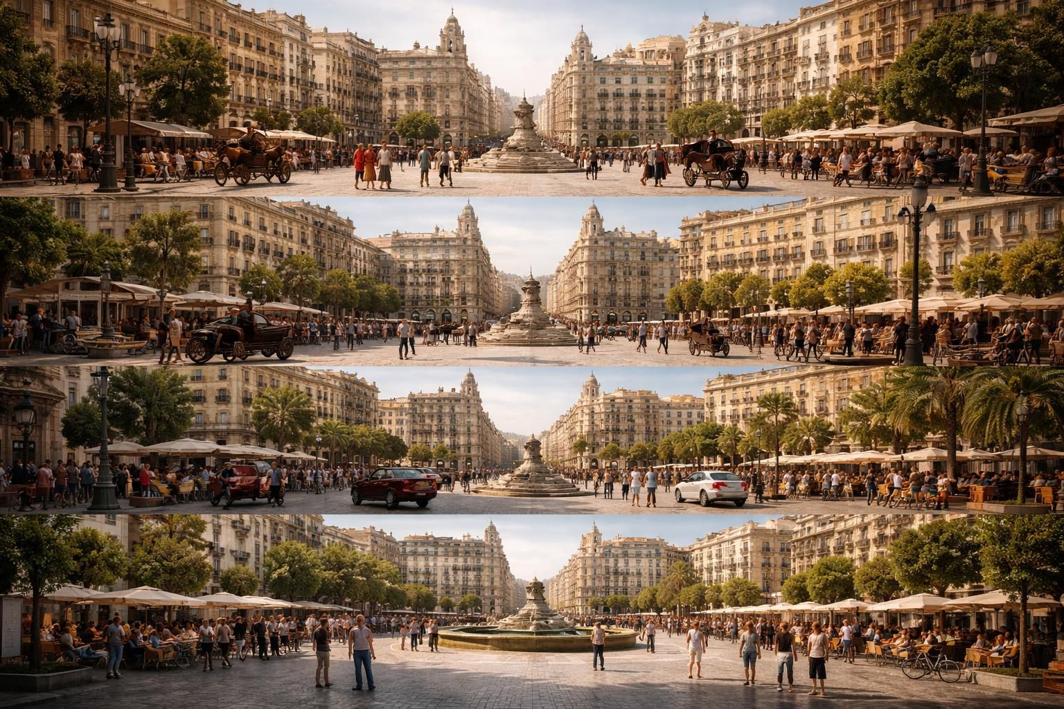 découvrez l'évolution historique de la plaza de las tendillas, de ses origines à nos jours, à travers ses transformations architecturales et culturelles.