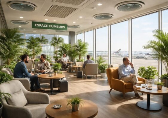 découvrez les nouveautés de la zone fumeur à l'aéroport de nantes, aménagée pour votre confort et votre plaisir. profitez d'espaces modernes et accueillants que vous allez adorer.