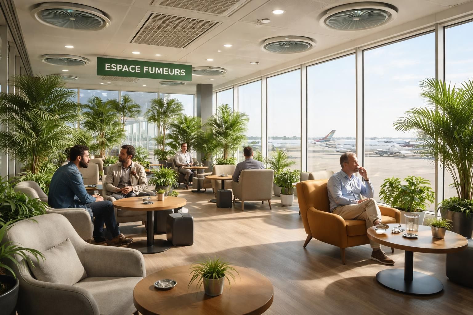 découvrez les nouveautés de la zone fumeur à l'aéroport de nantes, aménagée pour votre confort et votre plaisir. profitez d'espaces modernes et accueillants que vous allez adorer.