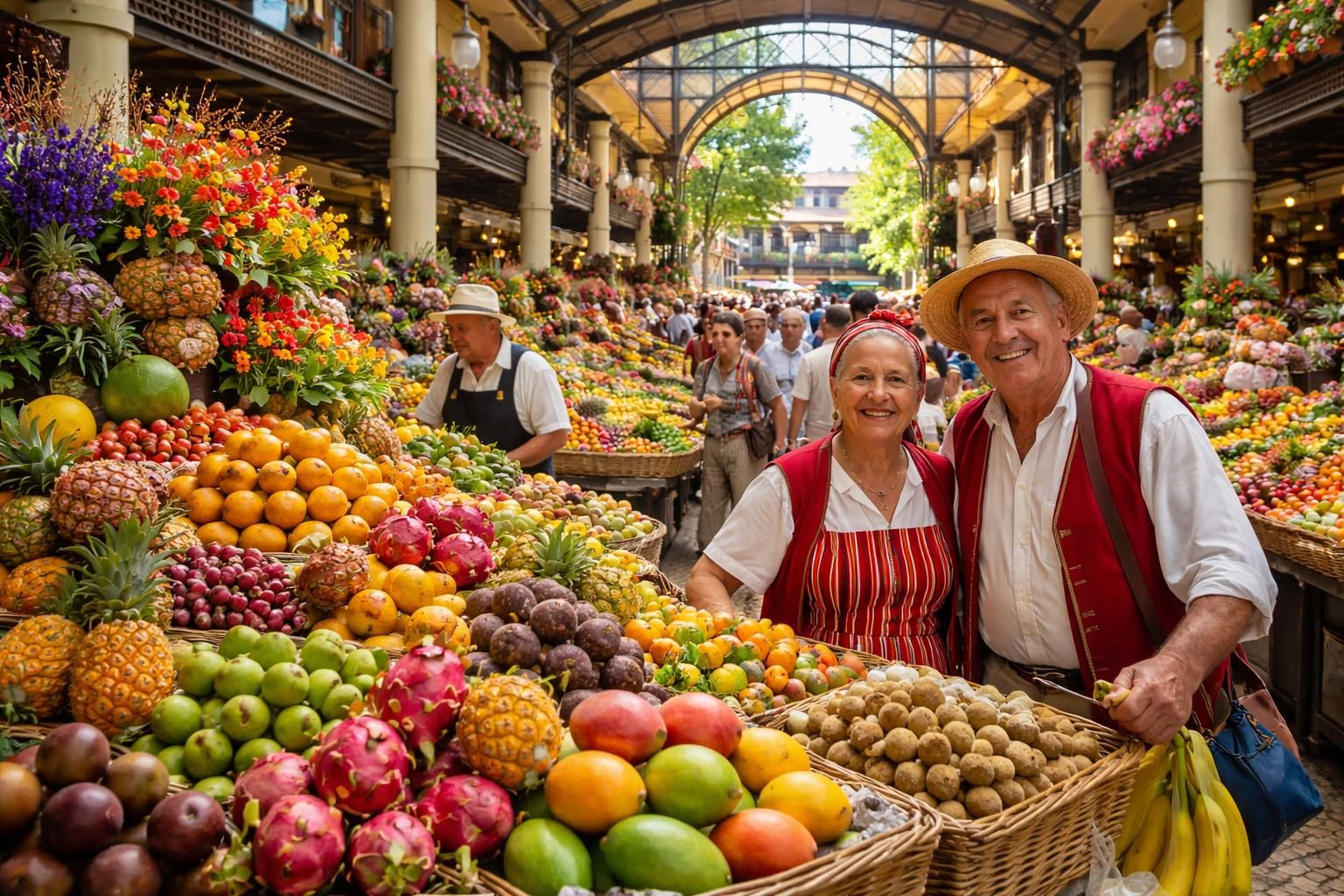 découvrez les trésors du mercado dos lavradores à funchal, portugal : un marché vibrant aux produits locaux frais, artisanat unique et une ambiance authentique qui vous étonnera.