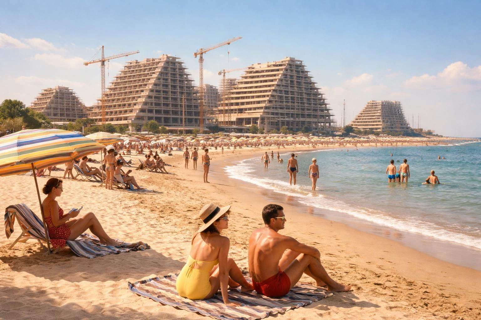 découvrez la grande motte en 1950, entre ses magnifiques plages et un projet urbain ambitieux qui a façonné cette station balnéaire unique.