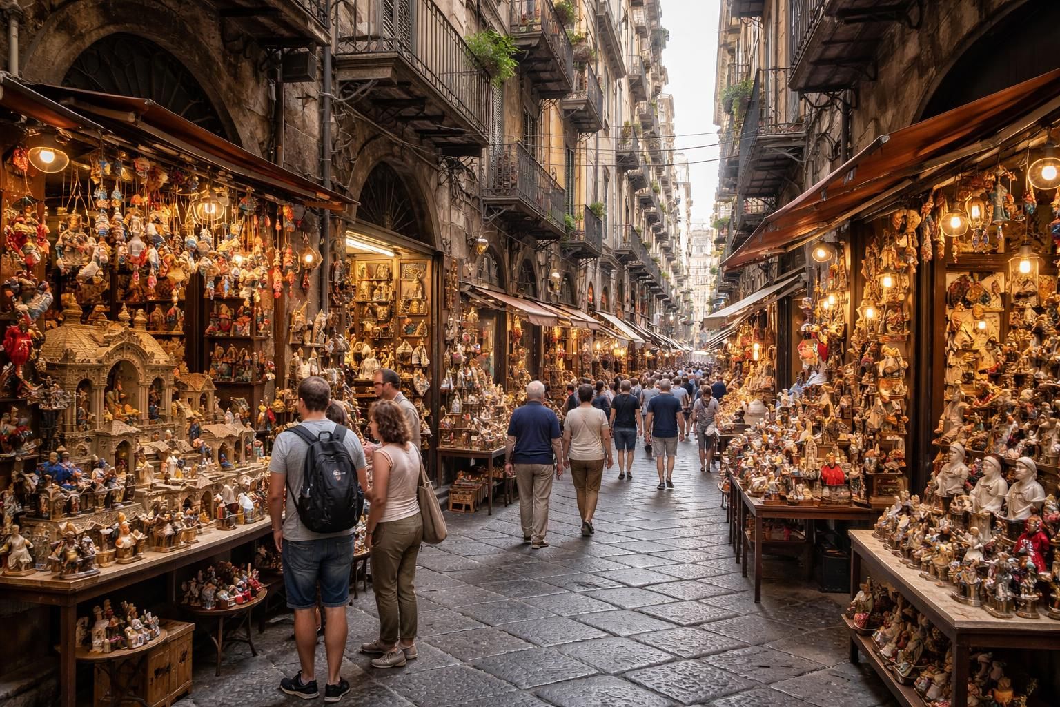 découvrez via san gregorio armeno, un lieu emblématique à naples, incontournable pour les amateurs d'art et de culture, célèbre pour ses ateliers artisanaux et ses crèches traditionnelles.