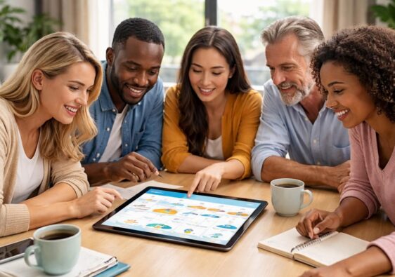 organisez facilement vos voyages en groupe grâce à notre planning vacances partagé, accessible sur tablette tactile pour une collaboration simple et efficace.
