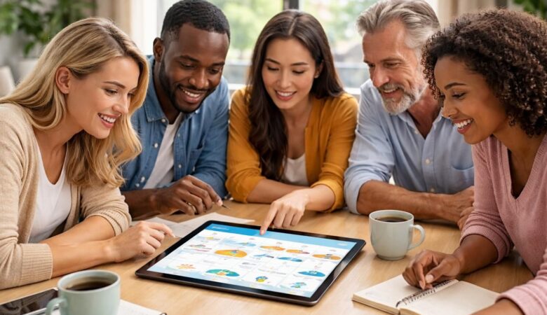 organisez facilement vos voyages en groupe grâce à notre planning vacances partagé, accessible sur tablette tactile pour une collaboration simple et efficace.