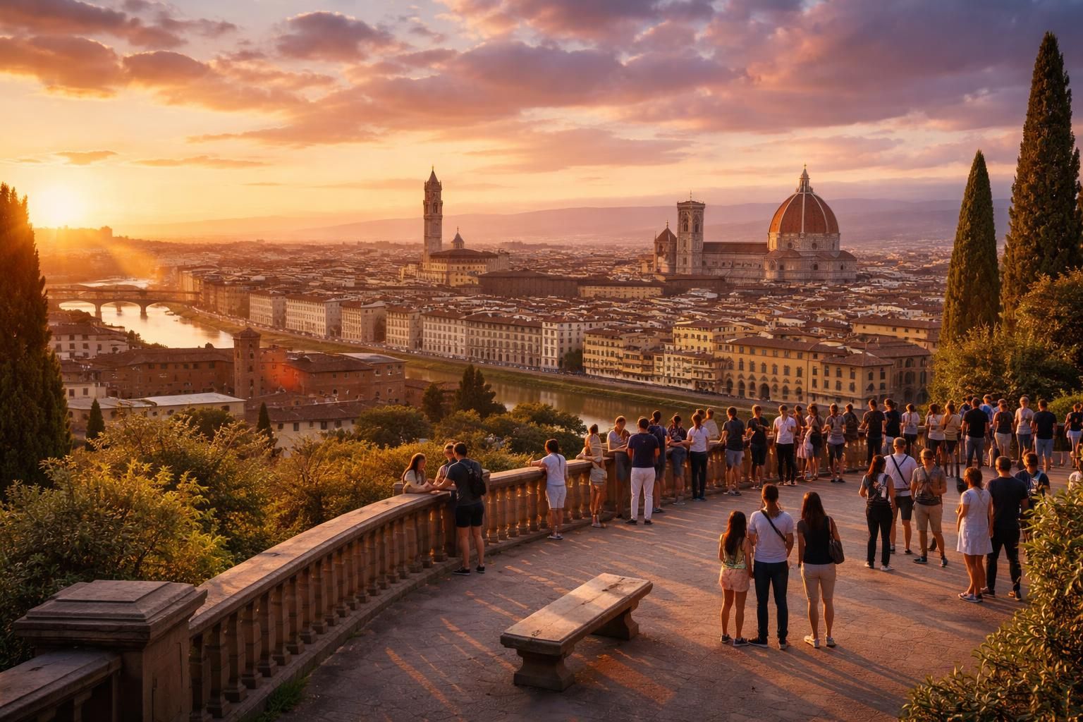 découvrez pourquoi piazzale michelangelo séduit des millions de visiteurs chaque année grâce à ses vues panoramiques, son ambiance unique et son riche patrimoine culturel.