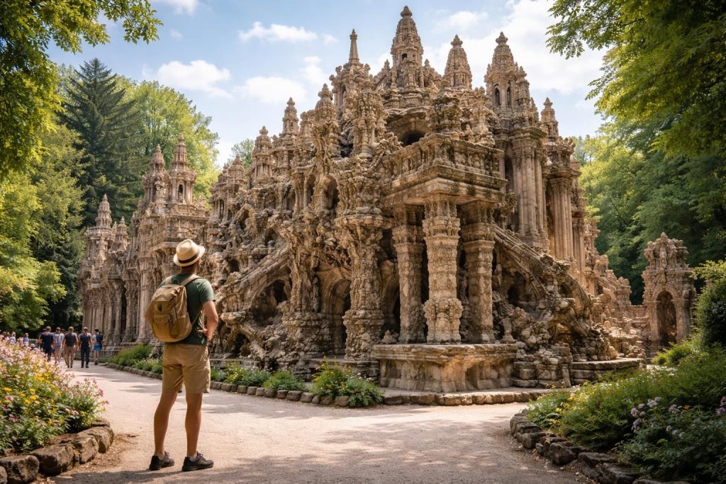 découvrez combien de temps prévoir pour visiter le palais du facteur cheval et plongez dans l'histoire fascinante de ce chef-d'œuvre architectural unique.