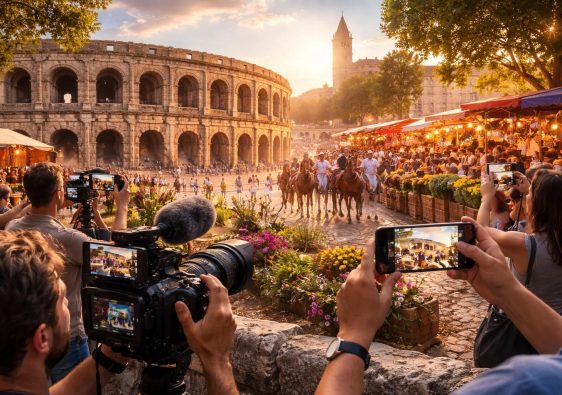 découvrez les reportages en streaming sur nîmes, mettant en lumière ses monuments historiques et ses événements culturels filmés.
