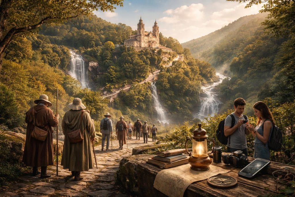 découvrez un voyage captivant à travers le temps au sanctuaire du bon jésus du mont, un lieu chargé d'histoire et de spiritualité, alliant patrimoine exceptionnel et panorama époustouflant.